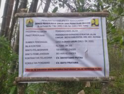 Ini Papan Tender Proyek Pembangunan Jalan Cancar – Golowelu 2025 Sebesar Rp10 M